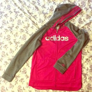 Hot Pink and Grey Jacket with Hood
